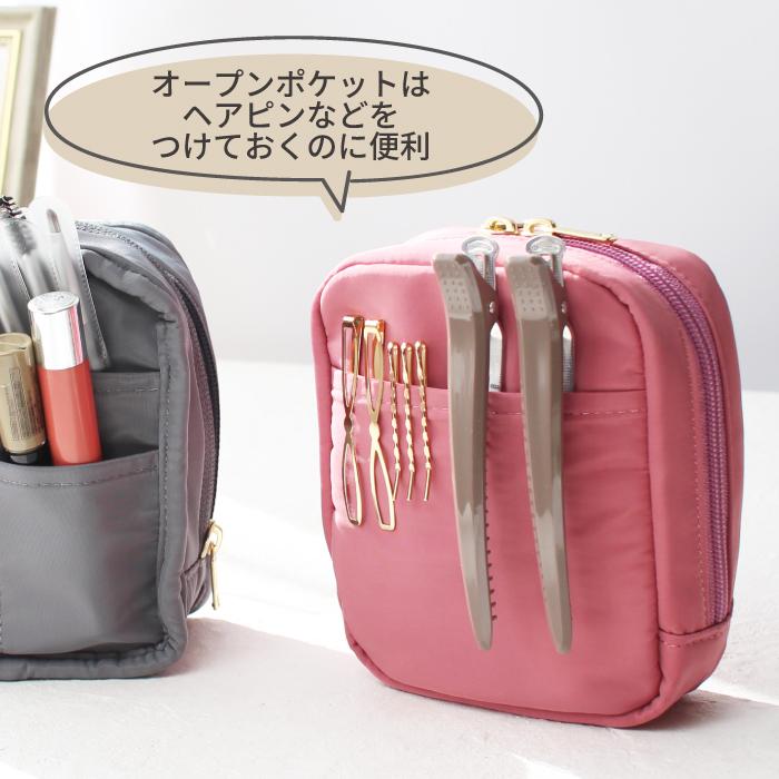 ポーチ 化粧ポーチ ミニポーチ コスメポーチ 小物入れ メイクポーチ ポーチ トラベル 旅行 可愛い コンパクト バッグインバッグ スクエアポーチ | リルビー | 14