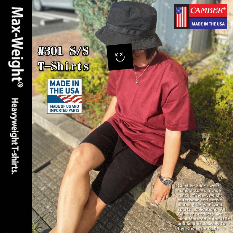 【夏物処分】 【アメリカ製】 CAMBER キャンバー #301 8oz MAX WEIGHT Short Sleeve T-Shirts MADE IN USA マックスウェイト Tシャツ | CAMBER | 08