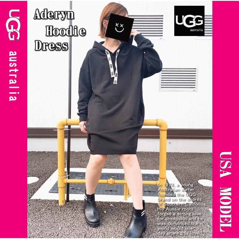 【超上質スウェット生地】 UGG アグ Aderyn Hoodie Dress 裏起毛 ロゴ ワンピース ドレス スウェット パーカー 1127670｜insize｜04