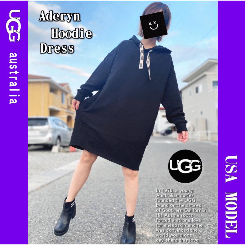 【超上質スウェット生地】 UGG アグ Aderyn Hoodie Dress 裏起毛 ロゴ ワンピース ドレス スウェット パーカー 1127670｜insize｜07