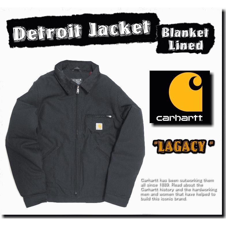 Carhartt 103828 ダック デトロイトジャケット 21AW ブラック Carhartt（カーハート） 103828 DUCK DETROIT JACKET BLANKET LINED