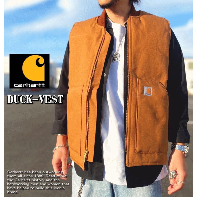 Carhartt カーハート Duck Vest V01 ダック ワーク ベスト 中綿 Carhartt カーハート Duck Vest V01 ダック ワーク ベスト 中綿