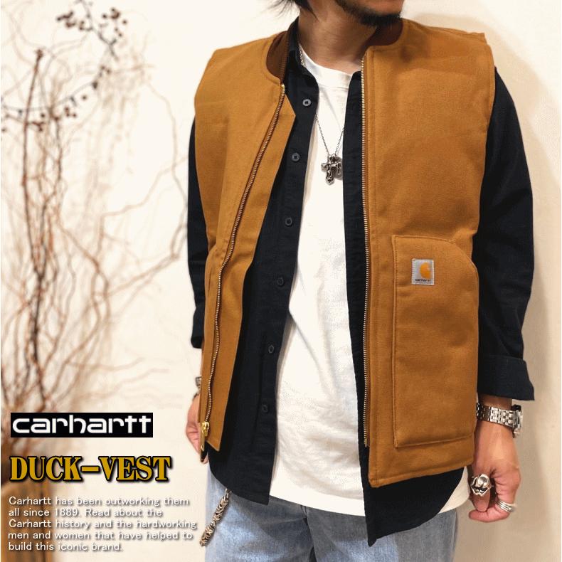 Carhartt カーハート Duck Vest V01 ダック ワーク ベスト 中綿 Carhartt カーハート Duck Vest V01 ダック ワーク ベスト 中綿