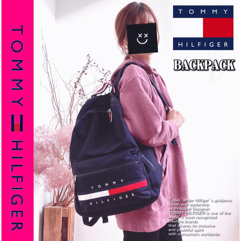 【米国モデル・日本未発売】 Tommy Hilfiger トミー ヒルフィガー SOLID GINO BACKPACK ロゴ バックパック リュック 69J3214 | TOMMY HILFIGER | 16