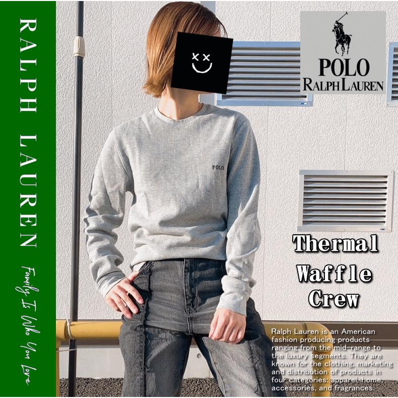 【在庫処分】 Polo Ralph Lauren ポロ ラルフローレン Thermal Waffle Crew サーマル ワッフル ロング スリーブ PWLC2F 米国モデル 日本未発売｜insize｜14