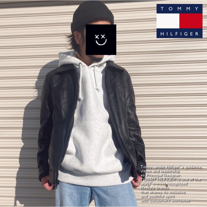 トミーヒルフィガー　レザージャケット トミーヒルフィガー TOMMY HILFIGER レザージャケット - メルカリ