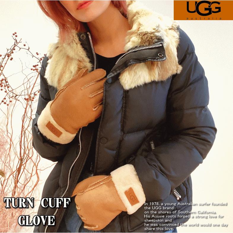 【Lサイズ】【男性にも対応】  UGG アグ Sheepskin TURN CUFF GLOVE シープスキン グローブ 手袋 本革 17369｜insize｜08