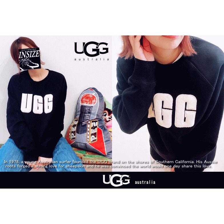 UGG ブラックロゴスウェット 楽天市場】UGG アグ スウェット UGG ロゴ クルーネック