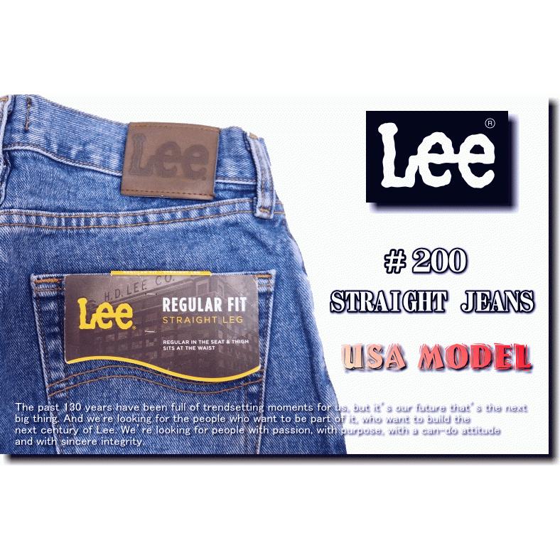 【在庫処分】 Lee リー #200 REGULAR FIT STRAIGHT JEANS 200 レギュラーフィット ストレート ジーンズ 米国モデル | Lee | 02
