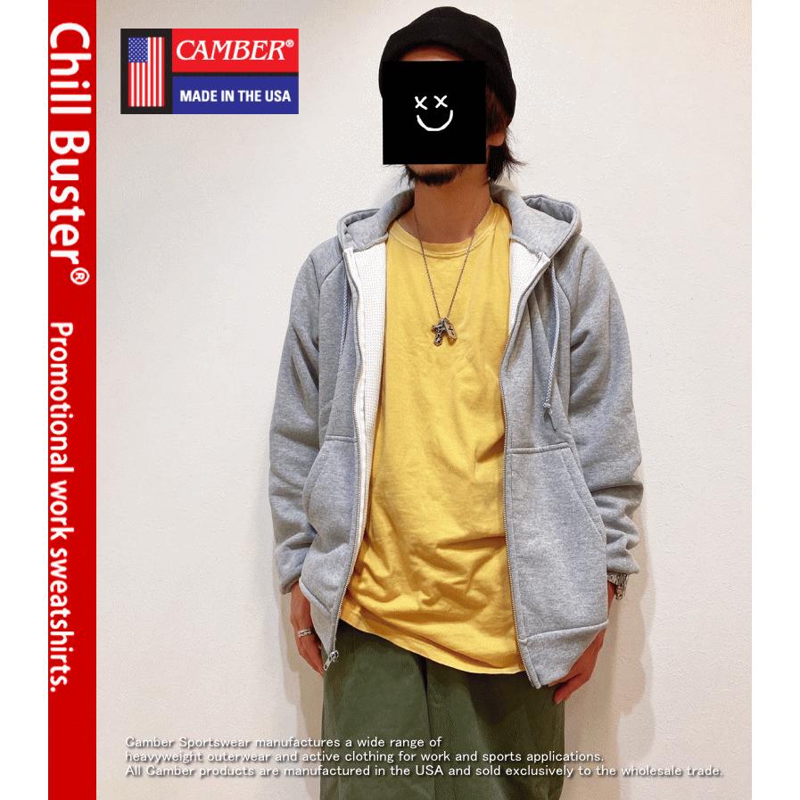 CAMBER キャンバー CHILL BUSTER ZIPPER HOODED #531 MADE IN USA チルバスター ジッパーフード  アメリカ製