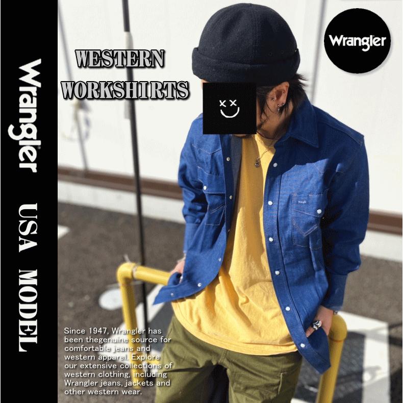 【在庫処分】 Wrangler ラングラー WESTERN WORKSHIRTS 未洗い デニムシャツ 70127 米国モデル｜insizeplus｜13