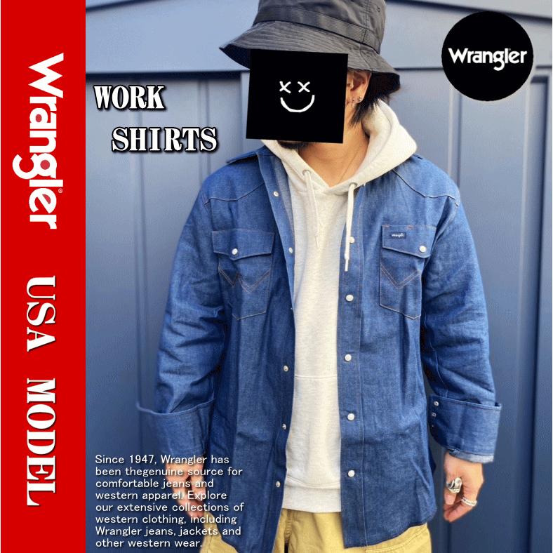 【在庫処分】 Wrangler ラングラー WESTERN WORKSHIRTS 未洗い デニムシャツ 70127 米国モデル｜insizeplus｜15