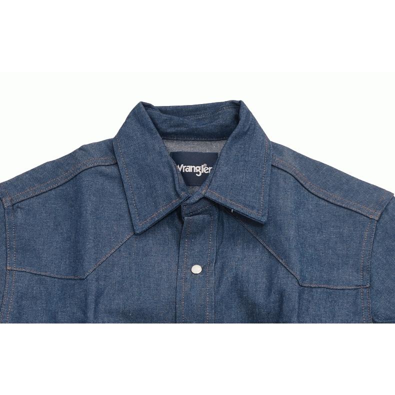 【在庫処分】 Wrangler ラングラー WESTERN WORKSHIRTS 未洗い デニムシャツ 70127 米国モデル｜insizeplus｜17