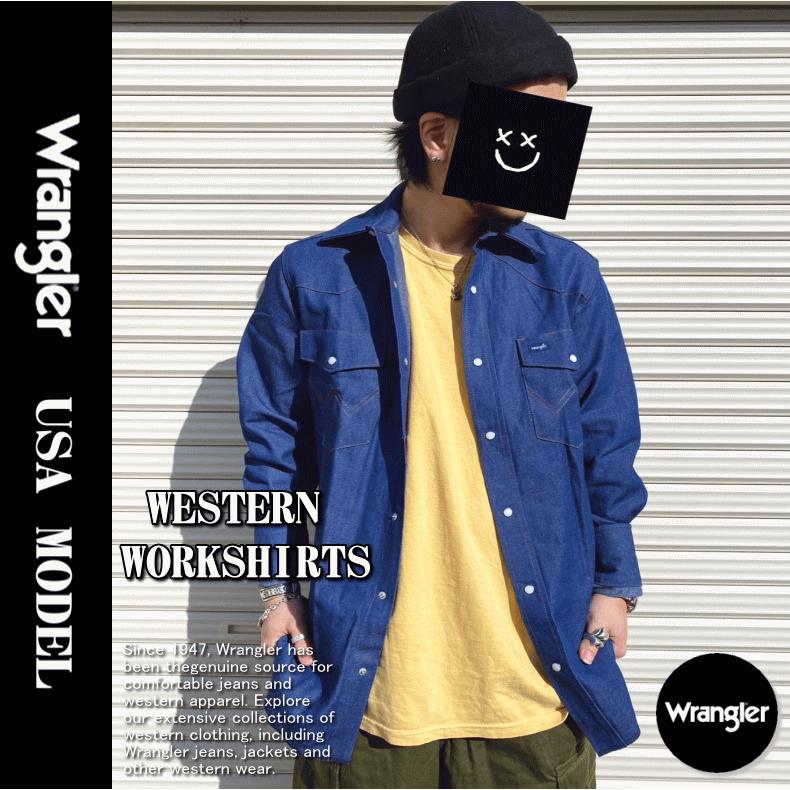 ラングラー Wrangler ウエスタンシャツ　70127MW アメリカ製 未洗 Wrangler ラングラー ウエスタンシャツ未洗いデニム ウエスタン
