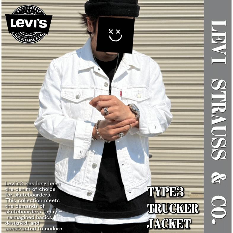 【ビッグサイズ】LEVIS リーバイス　ホワイトトラッカージャケット XL Levi's/リーバイス トラッカージャケット ホワイト EVERLASTING
