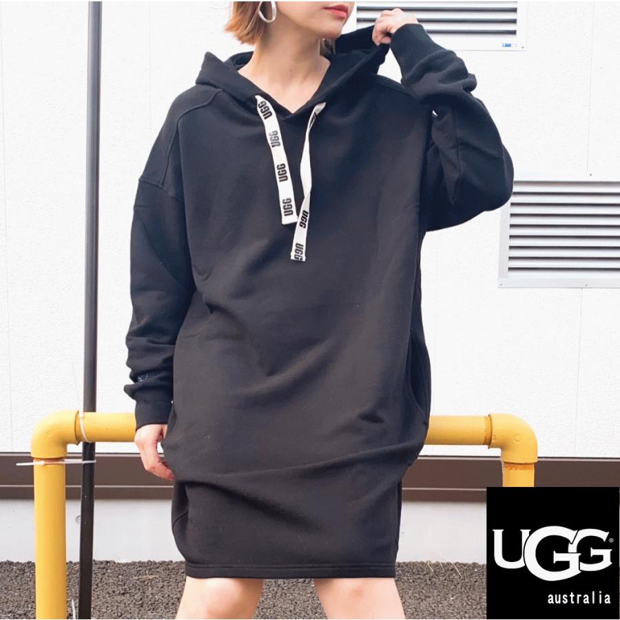 【超上質スウェット生地】 UGG アグ Aderyn Hoodie Dress 裏起毛 ロゴ ワンピース ドレス スウェット パーカー 1127670｜insizeplus｜12