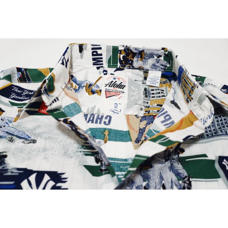 美品 Reyn Spooner レインスプーナー ヤンキース アロハシャツ reyn spooner reynspooner レインスプーナー YANKEES ヤンキース