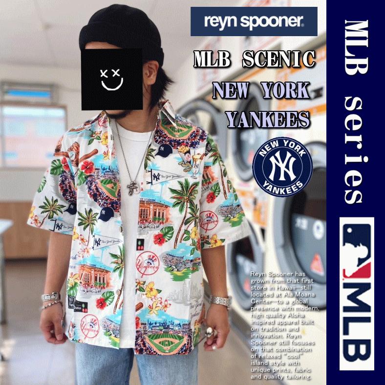 Reyn Spooner レインスプーナー MLB アロハシャツ XL 夏物処分】 Reyn Spooner レインスプーナー MLB SCENIC NEW YORK