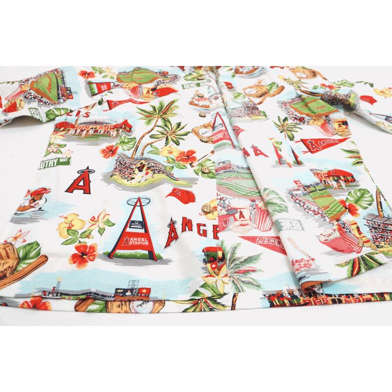 【夏物処分】 Reyn Spooner レインスプーナー MLB SCENIC Los Angeles ANGELS メジャーリーグ公式 ...