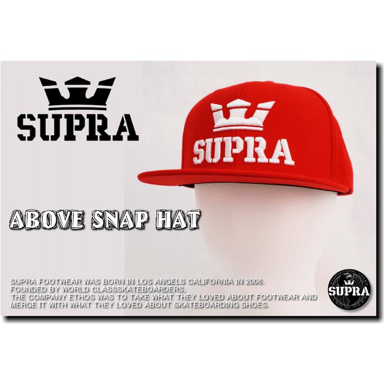 【在庫処分、特別価格】SUPRA ABOVE SNAP HAT/【スープラ ベースボールキャップ】｜insizeplus｜09