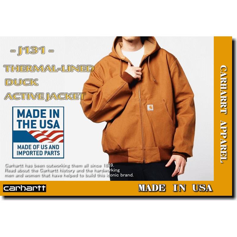 Carhartt THERMAL LINED DUCK ACTIVE JACKET J131 MADE IN USA カーハート ダック アクティブ ジャケット 米国製｜insizeplus｜03