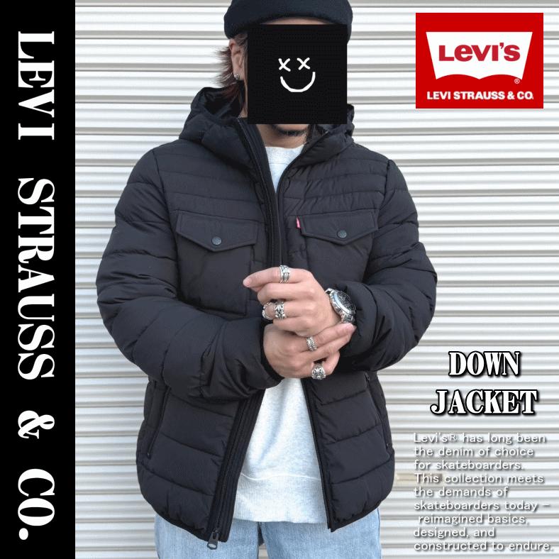 週末セール！【美品】Levi’s ダウンジャケット M リーバイス LEVI'S ショートダウンジャケット ライトインディゴ