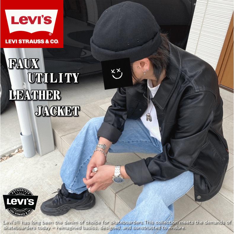 Levi's 【米国モデル】 リーバイス FAUX UTILITY LEATHER JACKET Levi's 【米国モデル】 リーバイス FAUX UTILITY LEATHER JACKET