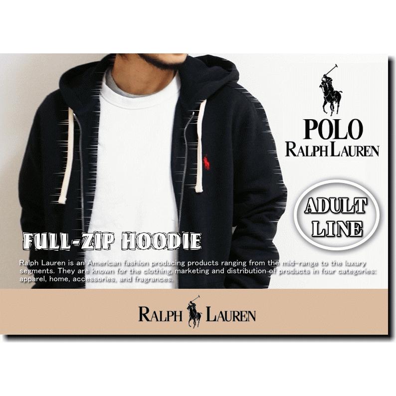 Polo Ralph Lauren FLEECE FULL-ZIP HOODIE  USA ADULT LINE 米国モデル ポロ ラルフローレン 裏起毛 ジップ スウェット パーカー｜insizeplus｜04