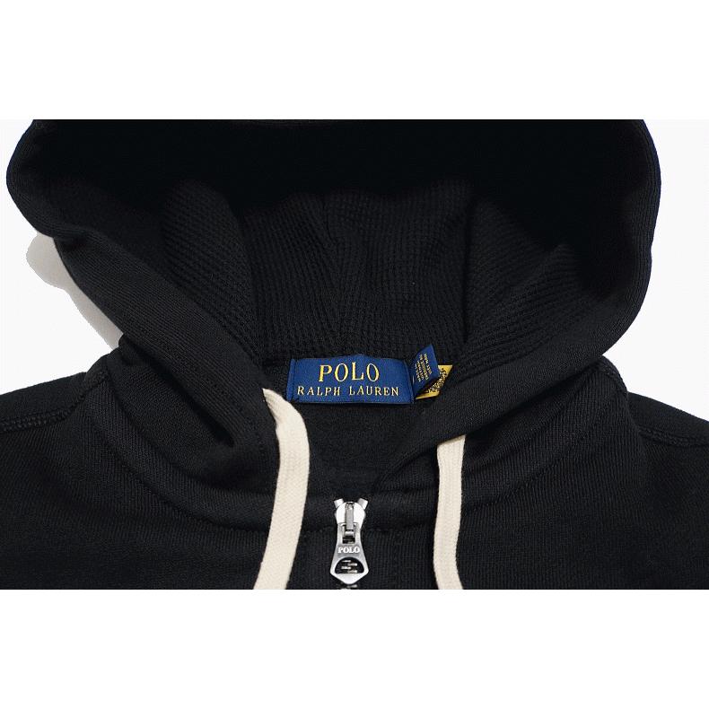 Polo Ralph Lauren FLEECE FULL-ZIP HOODIE  USA ADULT LINE 米国モデル ポロ ラルフローレン 裏起毛 ジップ スウェット パーカー｜insizeplus｜06