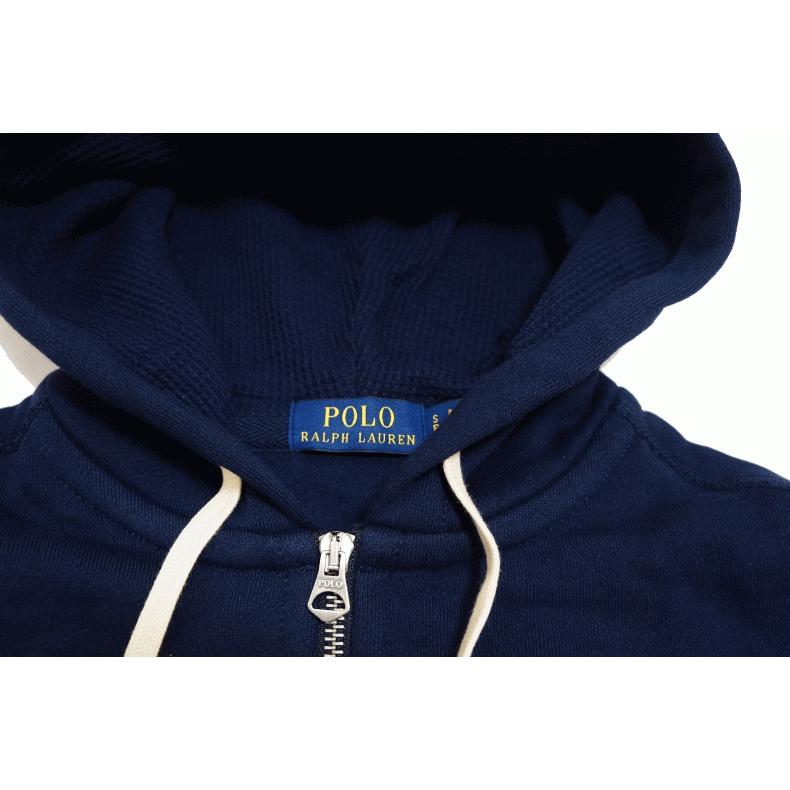 Polo Ralph Lauren FLEECE FULL-ZIP HOODIE  USA ADULT LINE 米国モデル ポロ ラルフローレン 裏起毛 ジップ スウェット パーカー｜insizeplus｜06