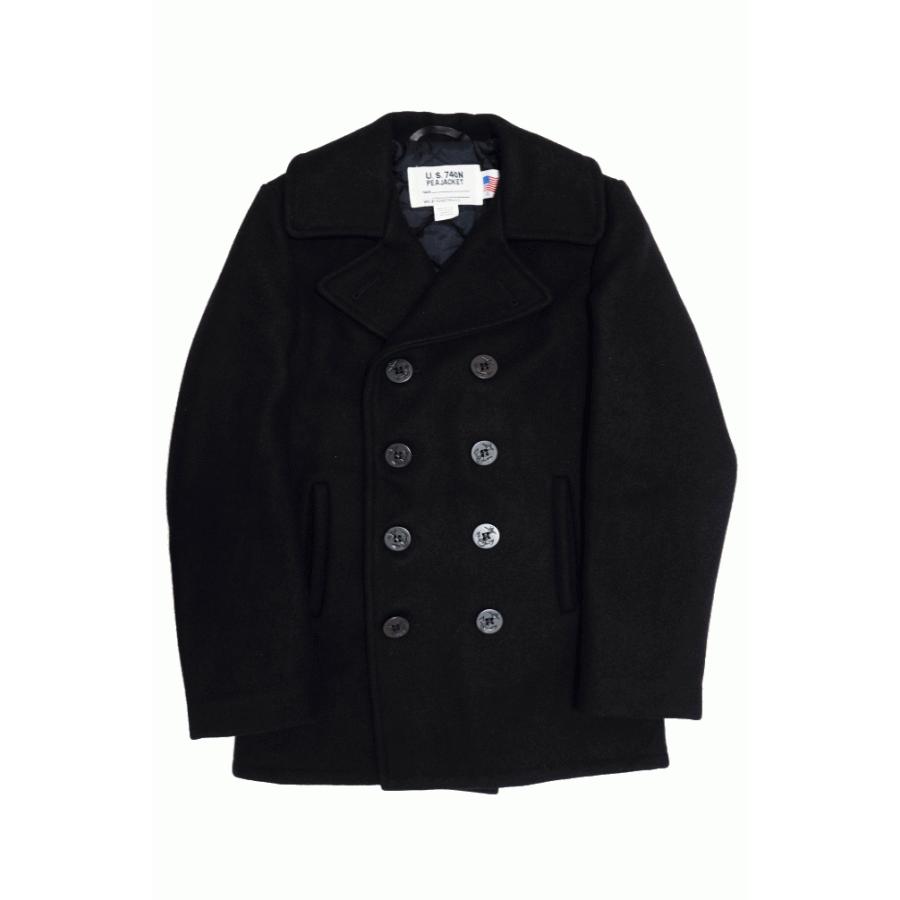 Schott Double Peacoat ショット ダブル ピーコート 740 米国製 Made In Usa Schottpeacoat Blk Insize Plus 通販 Yahoo ショッピング