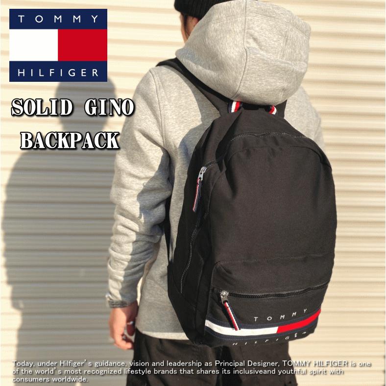 【女性にオススメ】 Tommy Hilfiger トミー ヒルフィガー SOLID GINO BACKPACK ロゴ バックパック リュック 69J3214 【米国モデル・日本未発売】 | TOMMY HILFIGER | 15