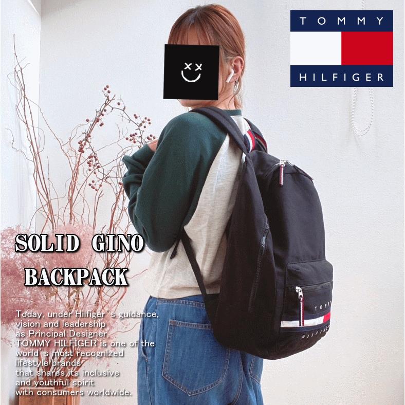 【女性にオススメ】 Tommy Hilfiger トミー ヒルフィガー SOLID GINO BACKPACK ロゴ バックパック リュック 69J3214 【米国モデル・日本未発売】 | TOMMY HILFIGER | 02