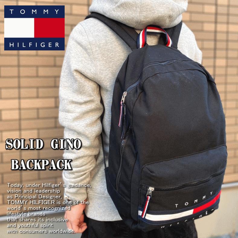 【米国モデル・日本未発売】 Tommy Hilfiger トミー ヒルフィガー SOLID GINO BACKPACK ロゴ バックパック リュック 69J3214 | TOMMY HILFIGER | 07
