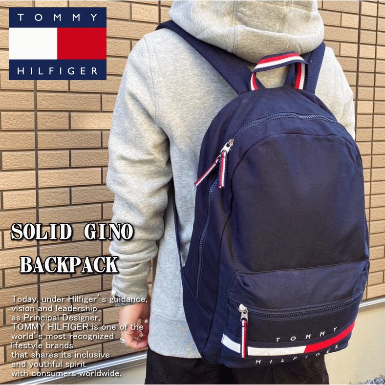 【米国モデル・日本未発売】 Tommy Hilfiger トミー ヒルフィガー SOLID GINO BACKPACK ロゴ バックパック リュック 69J3214 | TOMMY HILFIGER | 08