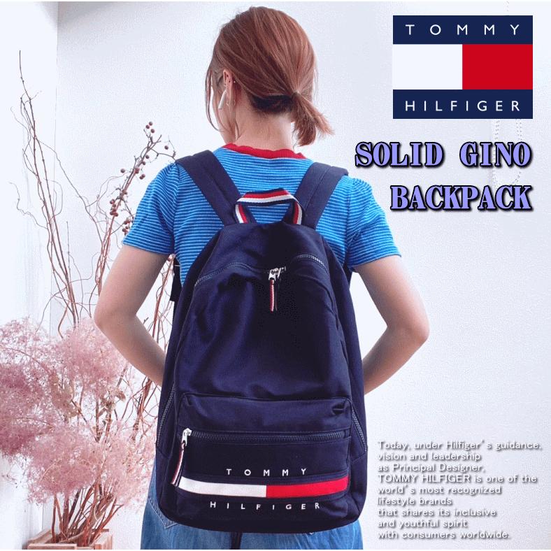 【米国モデル・日本未発売】 Tommy Hilfiger トミー ヒルフィガー SOLID GINO BACKPACK ロゴ バックパック リュック 69J3214 | TOMMY HILFIGER | 12