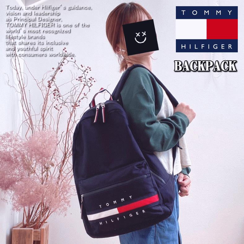 【米国モデル・日本未発売】 Tommy Hilfiger トミー ヒルフィガー SOLID GINO BACKPACK ロゴ バックパック リュック 69J3214 | TOMMY HILFIGER | 16