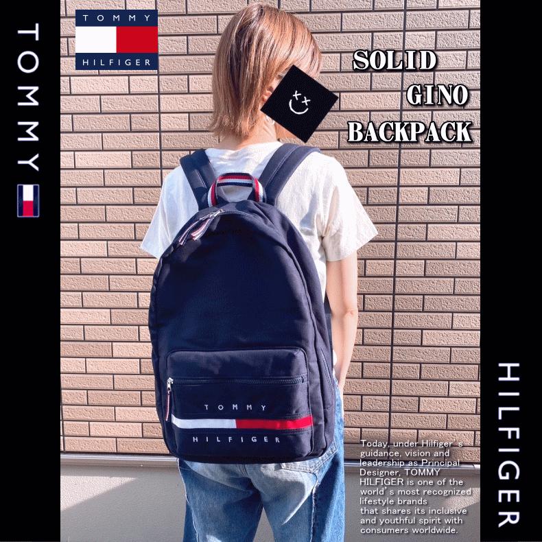 【米国モデル・日本未発売】 Tommy Hilfiger トミー ヒルフィガー SOLID GINO BACKPACK ロゴ バックパック リュック 69J3214 | TOMMY HILFIGER | 17