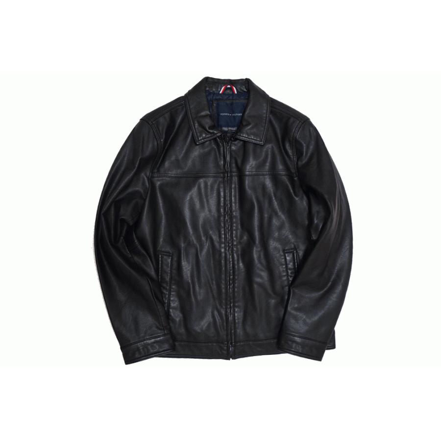 日本未発売】 Tommy Hilfiger FAUX LEATHER JACKET トミー