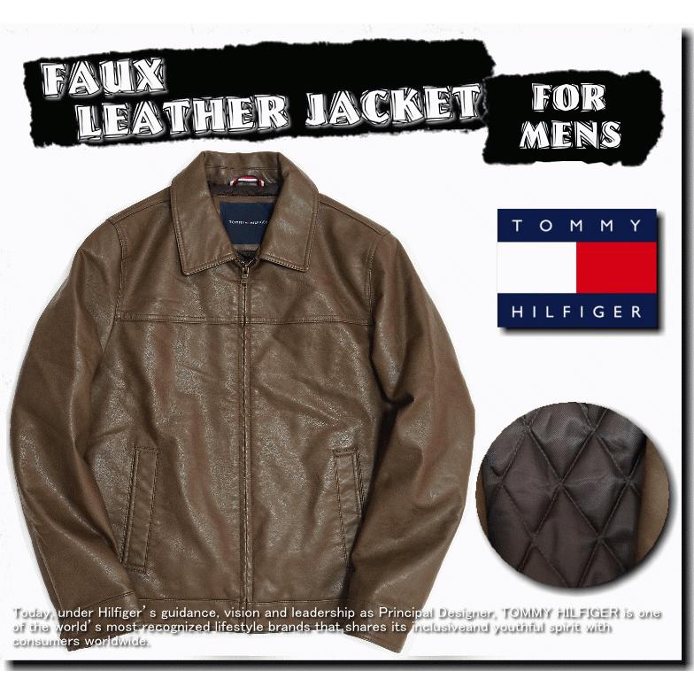 TOMMY HILFIGER 【在庫処分】 Tommy Hilfiger FAUX LEATHER JACKET