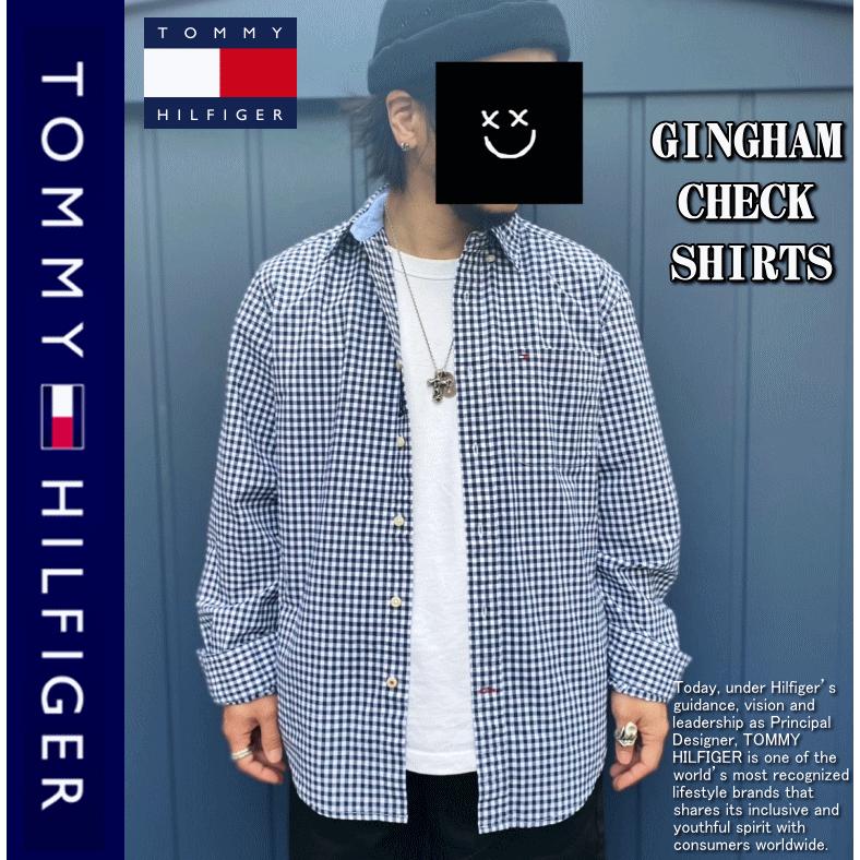 在庫処分】 Tommy Hilfiger トミー ヒルフィガー GINGHAM CHECK SHIRT 