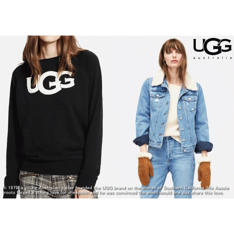 UGG Australia（アグオーストラリア） UGG FUZZY LOGO CREWNECK SWEAT