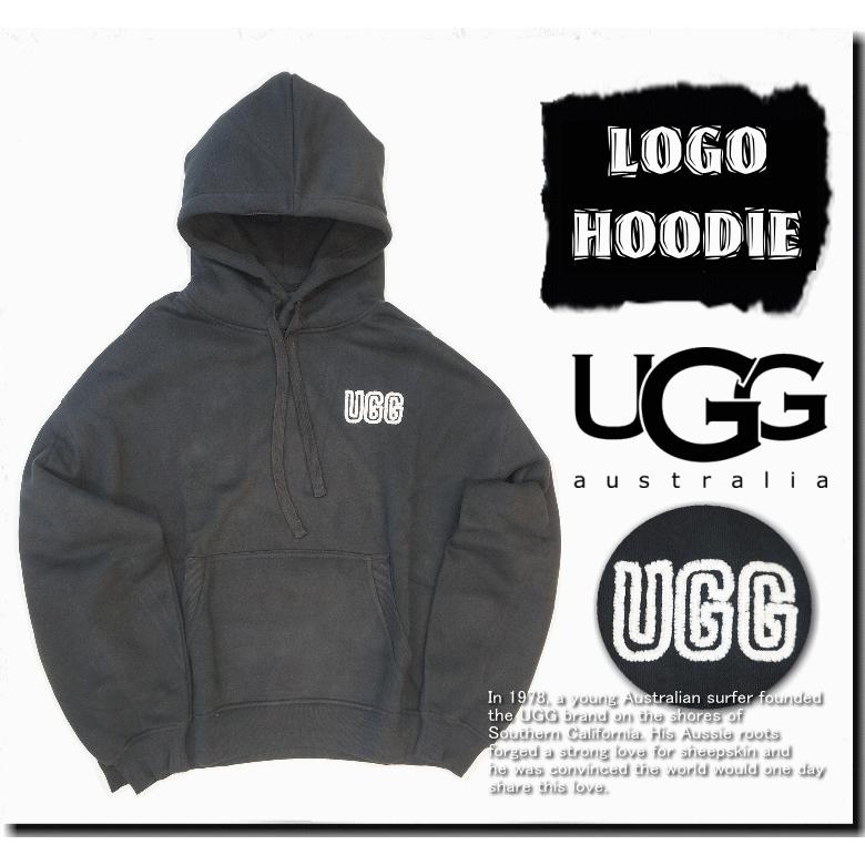 【超上質スウェット生地】 UGG アグ LOGO HOODIE 裏起毛 ロゴ スウェット パーカー 1171478_1