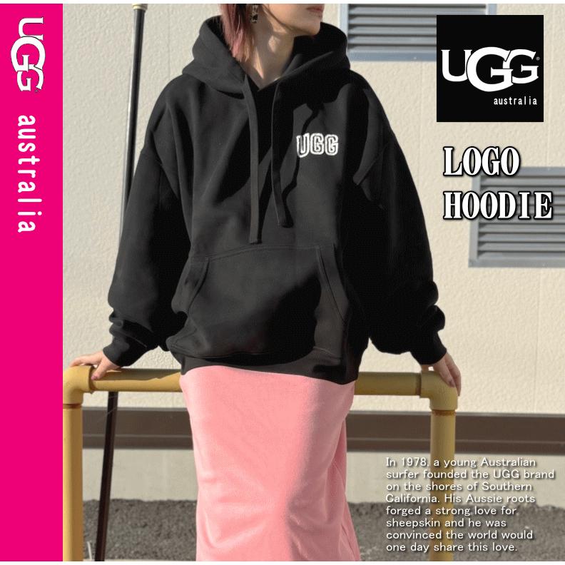 【超上質スウェット生地】 UGG アグ LOGO HOODIE 裏起毛 ロゴ スウェット パーカー 1171478_3