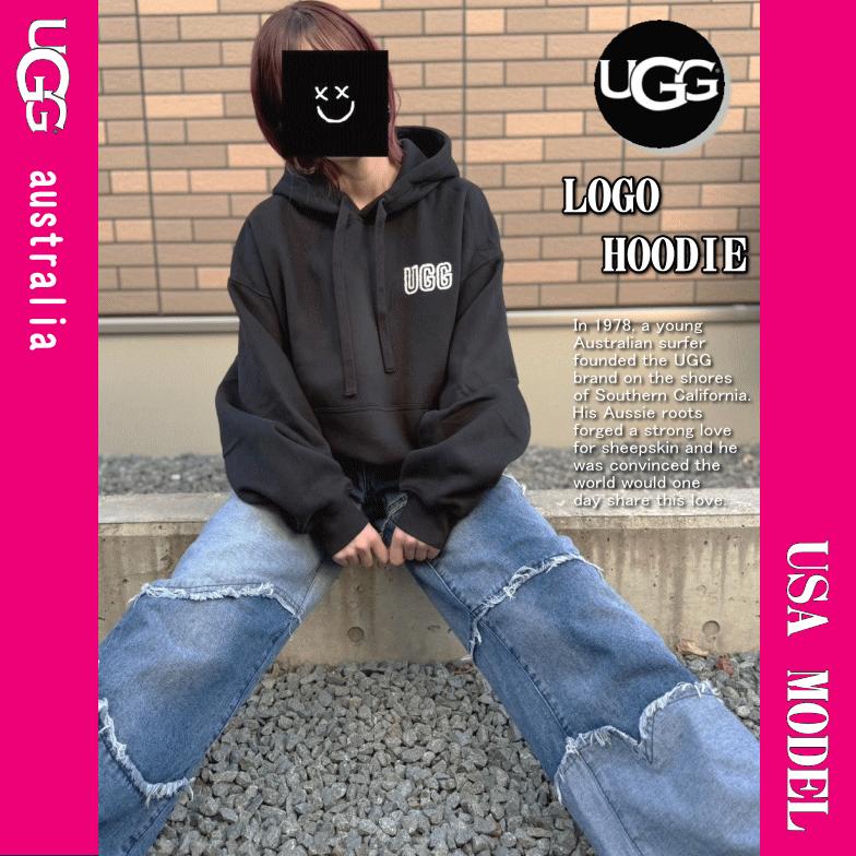 【超上質スウェット生地】 UGG アグ LOGO HOODIE 裏起毛 ロゴ スウェット パーカー 1171478_4