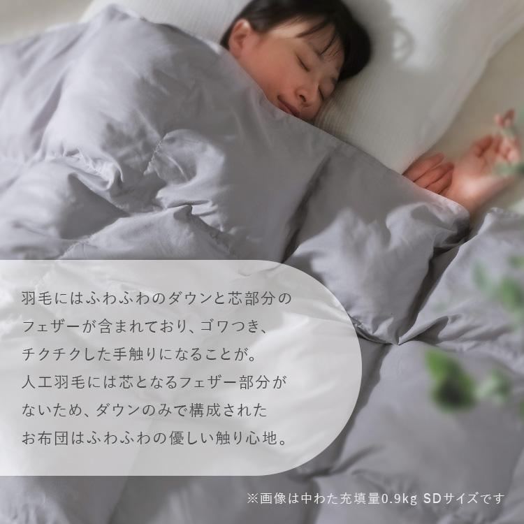 IRIS OHYAMA（アイリスオーヤマ） 掛け布団 セミダブル 人工 羽毛布団