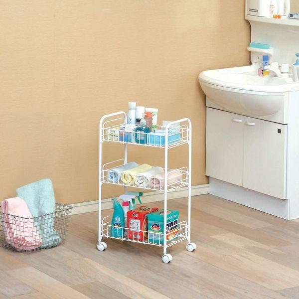 IRIS OHYAMA（アイリスオーヤマ） キッチンワゴン キャスター付き 3段