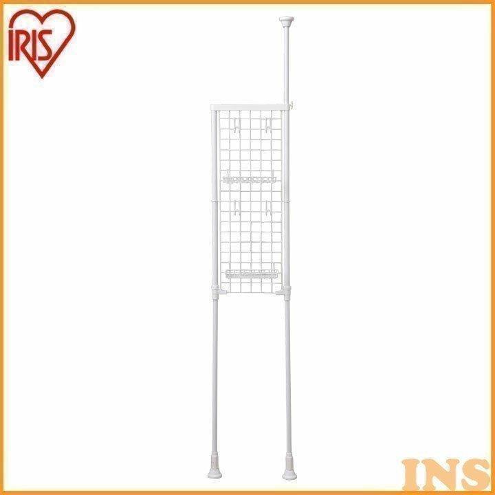 片側突っ張り式メッシュラック Lrm 27 アイリスオーヤマ ランドリー 脱衣所 クローゼット 物干し つっぱり 間仕切り