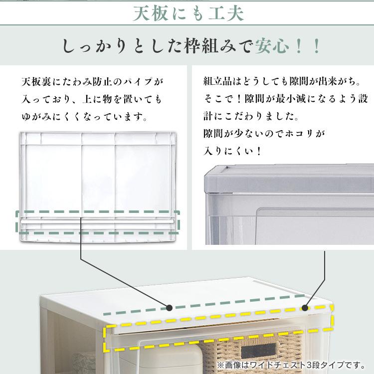 チェスト おしゃれ 衣装ケース 収納ケース アイリスオーヤマ 引き出し 衣類収納 スリム NSS-323 一人暮らし 新生活｜inskagu-y｜06