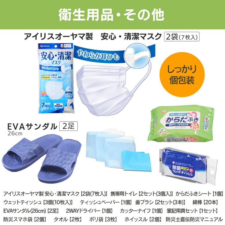 IRIS OHYAMA（アイリスオーヤマ） 防災グッズ セット 2人用 防災セット
